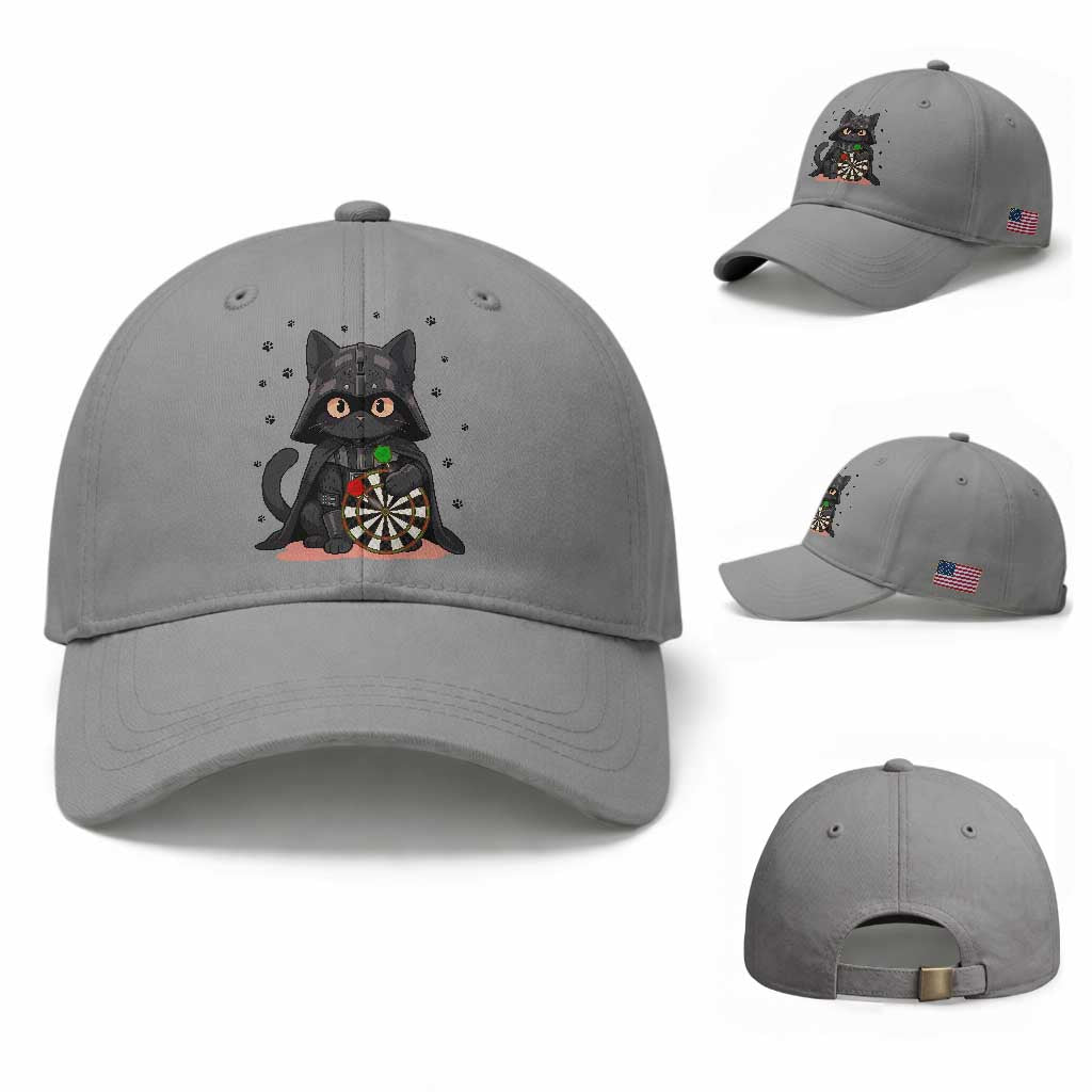 Dark Lord Cat Dartist Gift Baseball Cap Funny Sci Fi Dart Thrower Gift