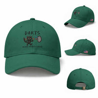 Funny Grumpy Cat Dart Player Baseball Cap Because Murder Is Wrong Pub Game Gift