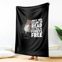 Frederick Douglass Freedom Quote Throw Blanket Once You Learn To Read - Wonder Print Shop