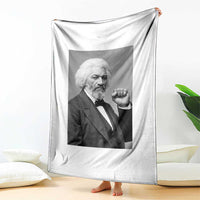Strong Black History Leader Throw Blanket Frederick Douglass Empowerment - Wonder Print Shop