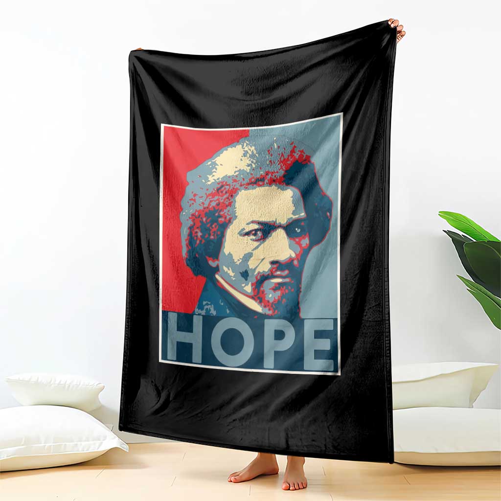 Frederick Douglass Hope Poster Throw Blanket African American Heritage - Wonder Print Shop