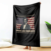 Speak Like Frederick Throw Blanket Black History Month Gift - Wonder Print Shop