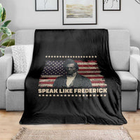 Speak Like Frederick Throw Blanket Black History Month Gift - Wonder Print Shop