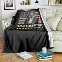 Speak Like Frederick Throw Blanket Black History Month Gift - Wonder Print Shop