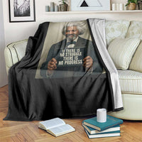 Frederick Douglass Quote Throw Blanket If There Is No Struggle There Is No Progress - Wonder Print Shop
