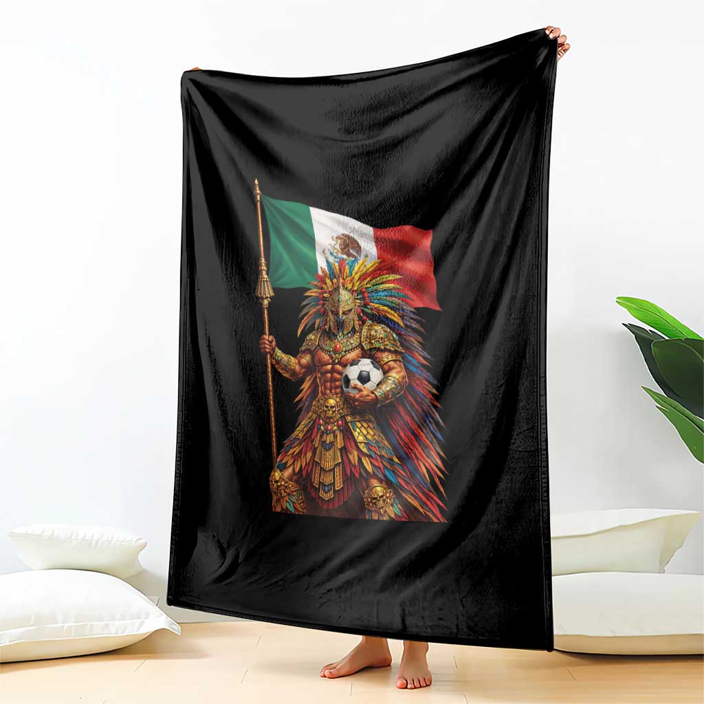 Legendary Mexican Soccer Warrior Pride Throw Blanket