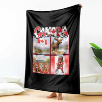 Proud Canada National Soccer Fan 2026 Gift Throw Blanket