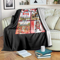 Proud Canada National Soccer Fan 2026 Gift Throw Blanket