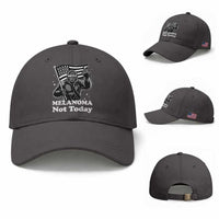 Bigfoot Black Ribbon Baseball Cap Not Today Melanoma Awareness Gift