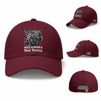 Bigfoot Black Ribbon Baseball Cap Not Today Melanoma Awareness Gift