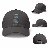 Argentina Flag Pride Soccer Baseball Cap 1978 1986 2022 Future Fourth Star