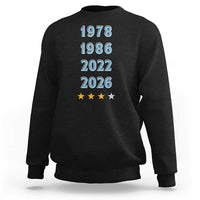 Argentina Flag Pride Soccer Sweatshirt 1978 1986 2022 Future Fourth Star
