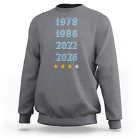Argentina Flag Pride Soccer Sweatshirt 1978 1986 2022 Future Fourth Star