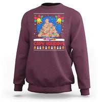 Capybara Christmas Tree Sweatshirt Funny Capy Holidays Gift - Wonder Print Shop