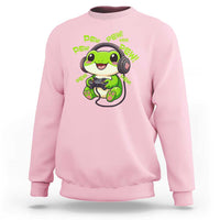 Funny Frog Playing Video Game Gift Sweatshirt - Wonder Print Shop