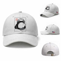 Grumpy Frog Gamer Japanese Ink Painting Baseball Cap