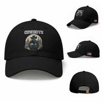 Skeleton Cowboy FB Player Baseball Cap Western Fan Gift