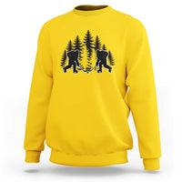 Funny Bigfoot Playing Ice Hockey Sweatshirt Cryptid Lover Gift - Wonder Print Shop