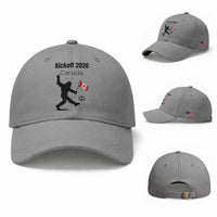 Funny Bigfoot Canada Soccer Baseball Cap Kickoff 2026