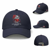 Love Runs Through My Bones Baseball Cap Funny Skeleton Soccer Gift
