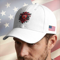 Skeleton Soccer Player Baseball Cap Valentine Day Gift