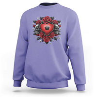 Skeleton Soccer Player Sweatshirt Valentine Day Gift