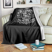 Illinois State Pride Throw Blanket The Prairie State Souvenir Gift