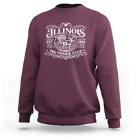 Illinois State Pride Sweatshirt The Prairie State Souvenir Gift