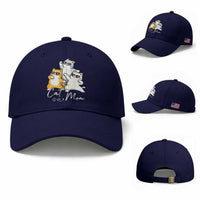Cat Mom Baseball Cap Three Cool Cats with Sunglasses