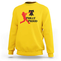 Baseball Lover Sweatshirt Vintage Liberty Bell Philly Proud - Wonder Print Shop