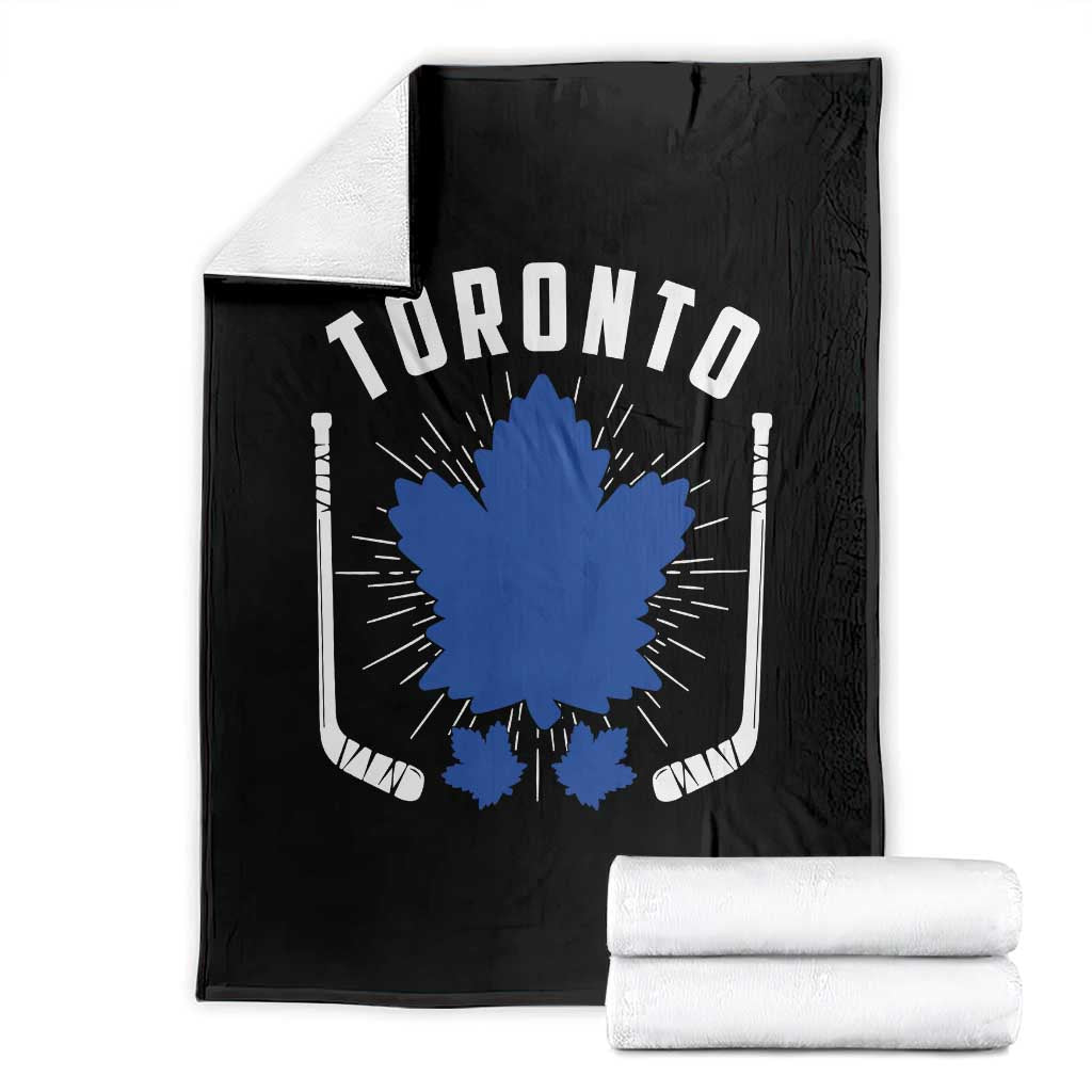 Toronto Ice Hockey Lover Throw Blanket Vintage Canada Gift - Wonder Print Shop