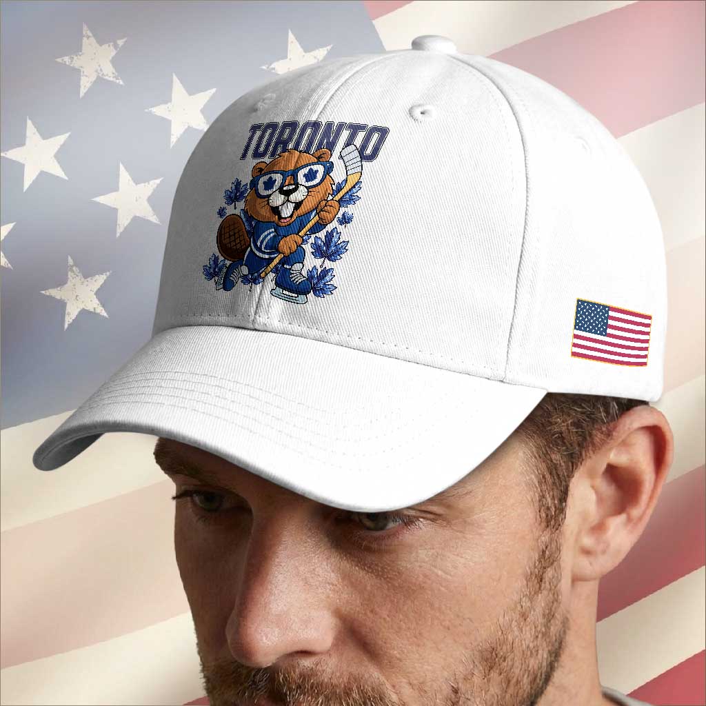 Toronto Ice Hockey Beaver Baseball Cap Canadian Pride Gift