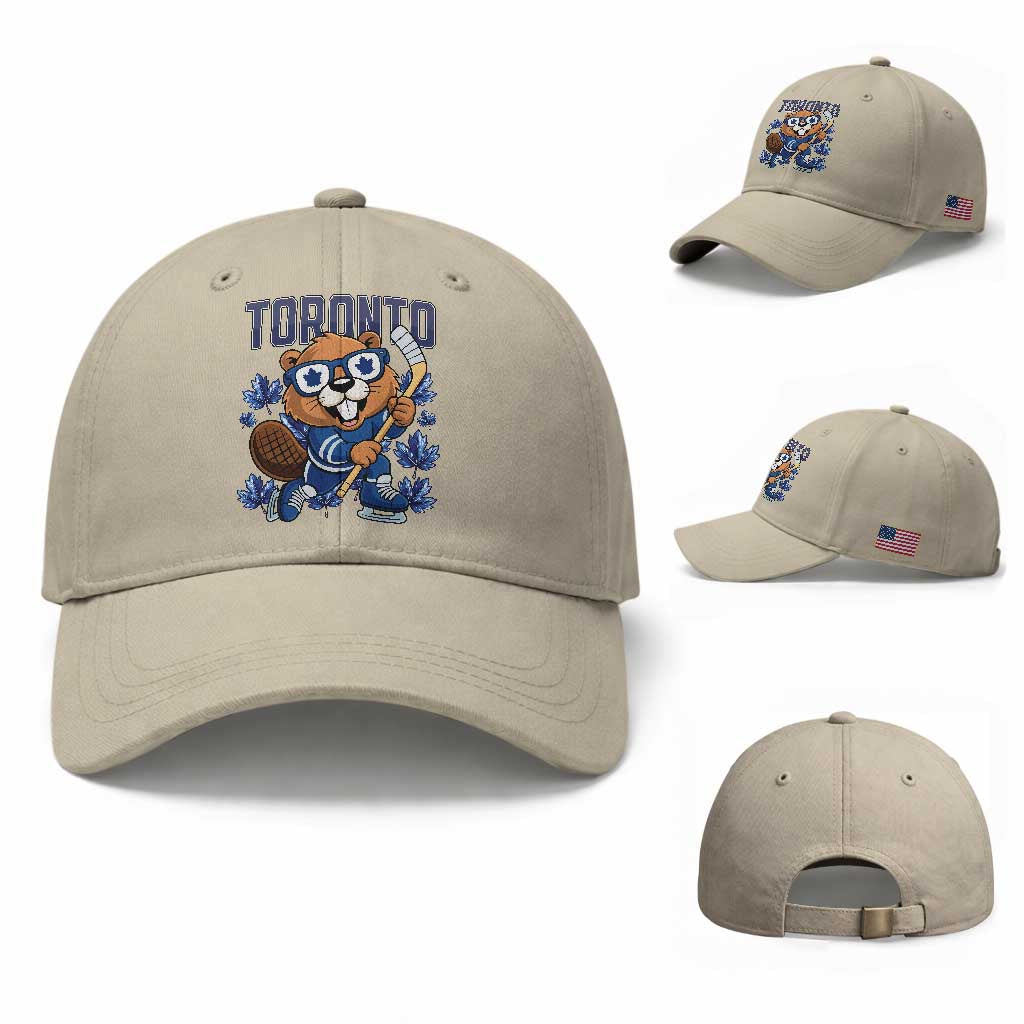 Toronto Ice Hockey Beaver Baseball Cap Canadian Pride Gift