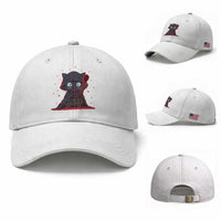 Funny Cat Vader Kitten Playing Darts Baseball Cap Space Scifi Dartist Gift