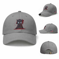 Funny Cat Vader Kitten Playing Darts Baseball Cap Space Scifi Dartist Gift