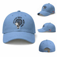 Lets Play Darts Right Meow Baseball Cap Cute Cat Dart Player Pub Game Gift