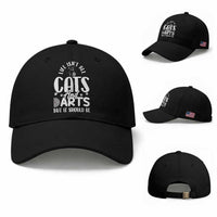 Kitty Lover Dartist Gift Baseball Cap Life Should Be Cats And Darts