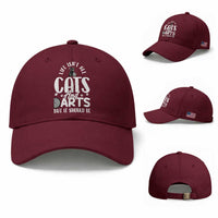 Kitty Lover Dartist Gift Baseball Cap Life Should Be Cats And Darts