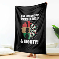 One Hundred And Eighty Throw Blanket Funny Darts Player Gift - Wonder Print Shop
