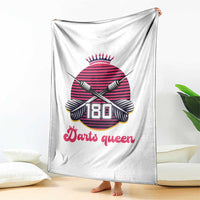 Darts Queen 180 Max Score Throw Blanket Funny Bullseye Shooter Gift - Wonder Print Shop