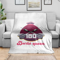 Darts Queen 180 Max Score Throw Blanket Funny Bullseye Shooter Gift - Wonder Print Shop