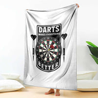 Darts Makes Everything Better Throw Blanket Darts Lover Gift - Wonder Print Shop