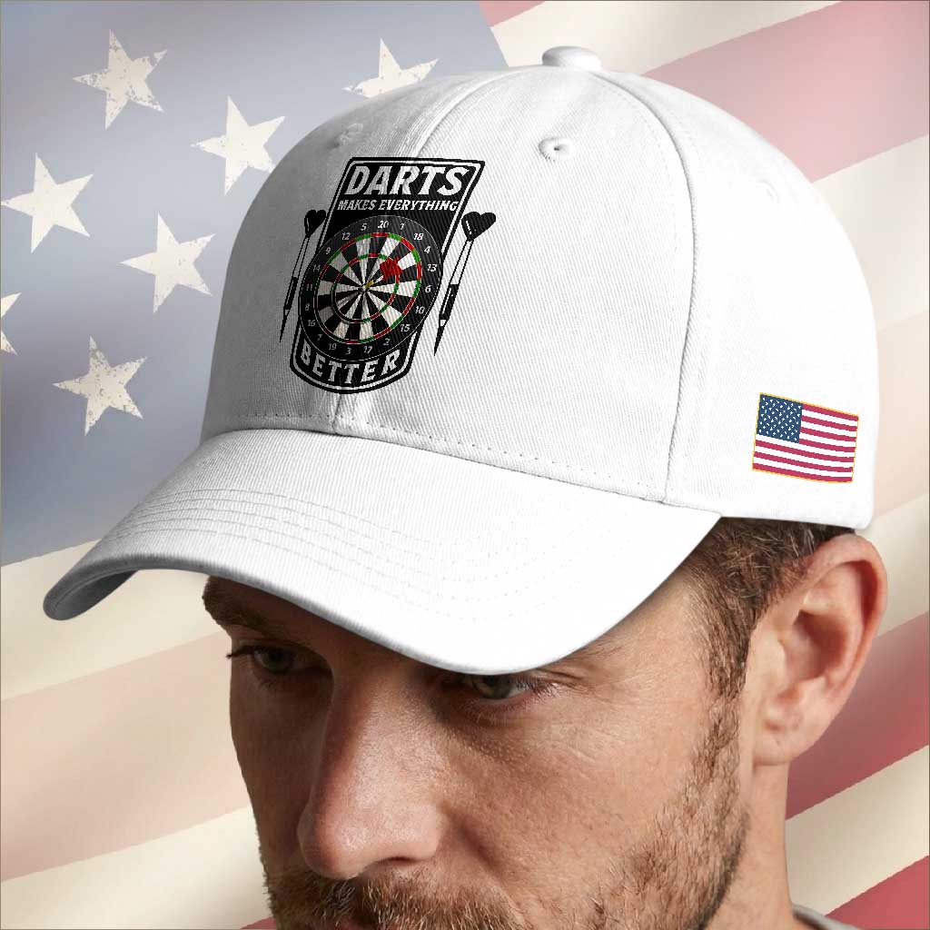 Darts Makes Everything Better Baseball Cap Darts Lover Gift