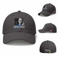 Malcolm X Quote Baseball Cap A Man Who Stands For Nothing Will Fall