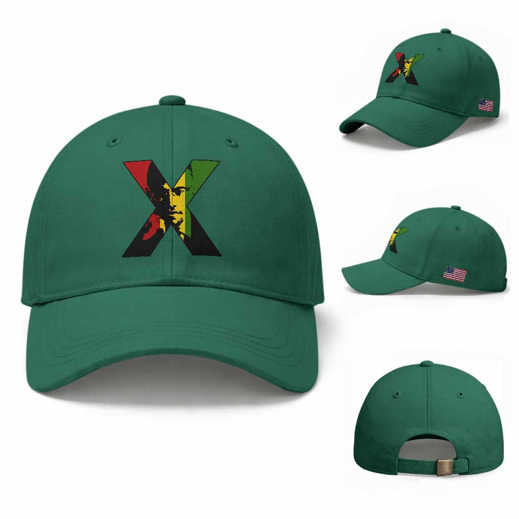 Malcolm X Baseball Cap African American Heritage Gift