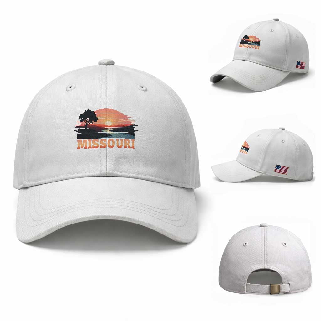 Vintage Missouri Outdoors Baseball Cap Midwest Nature Landscape