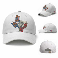 Texas Route Highway 66 Adventure Baseball Cap Desert Road Trip Graphic