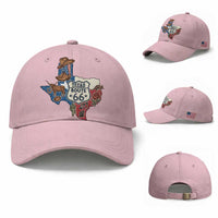 Texas Route Highway 66 Adventure Baseball Cap Desert Road Trip Graphic