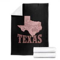 Texas Route Highway 66 Biker Throw Blanket Vintage Biker Road Trip