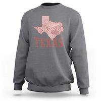 Texas Route Highway 66 Biker Sweatshirt Vintage Biker Road Trip